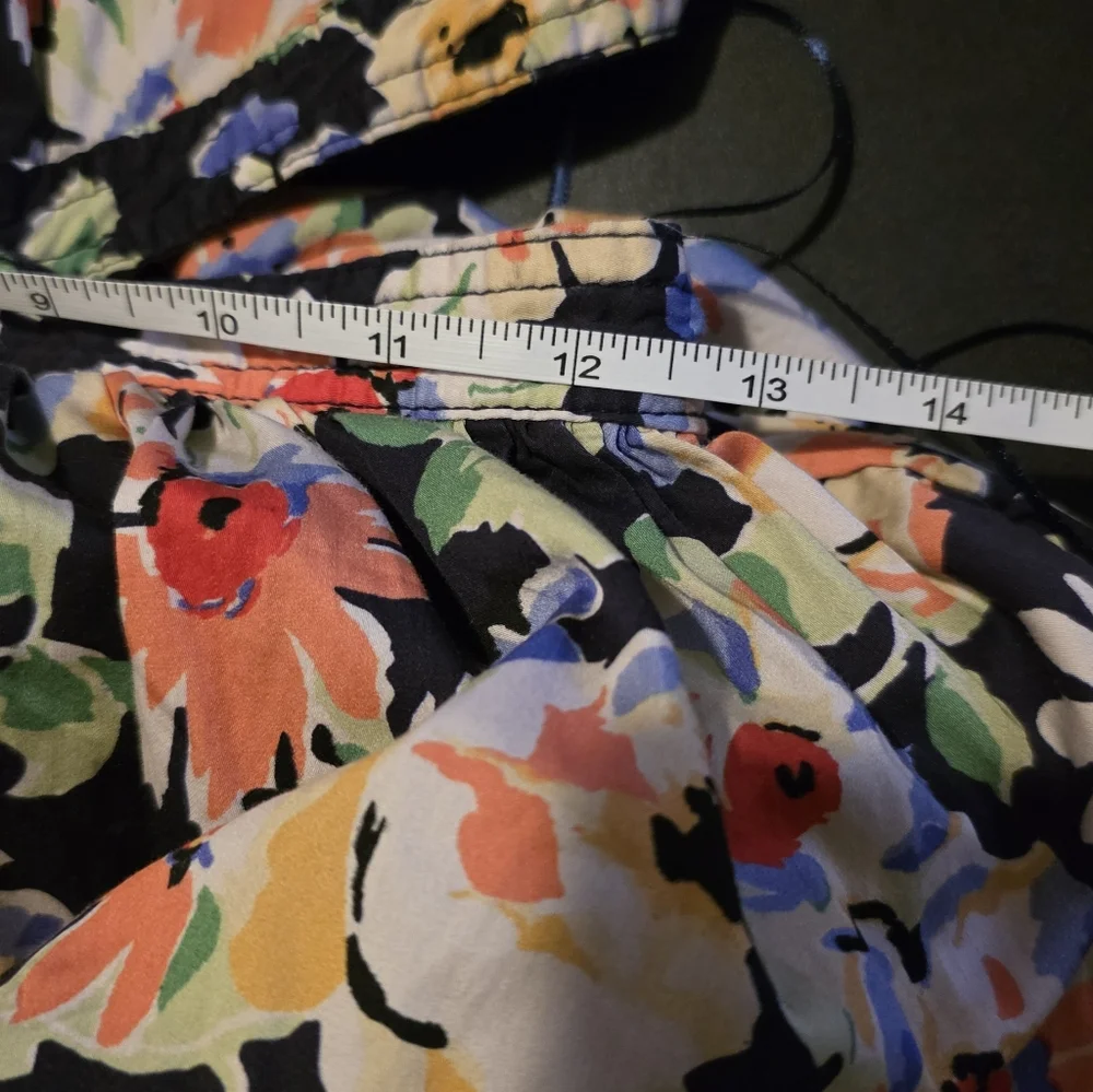 Something Navy Floral Midi Dress Cut Out XS - Picture 7 of 7